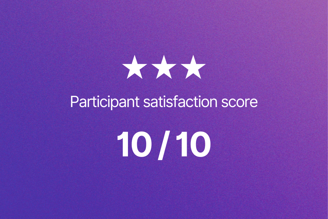 participant score satisfaction